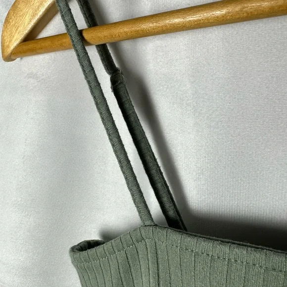 Forever 21 Sage Green Ribbed Body-Con Mini Dress - Picture 2 of 4